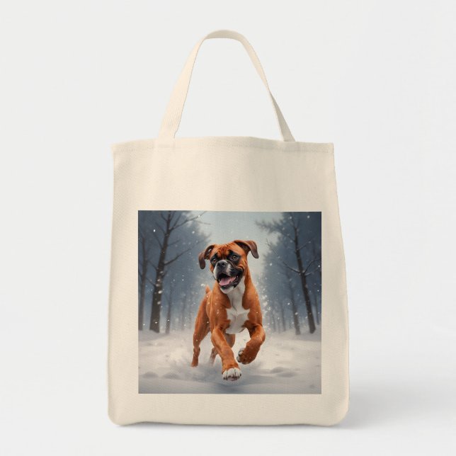 Sac fourre-tout épicerie élégant Boxer (Devant)
