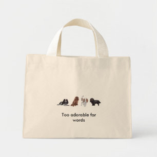Sac fourre-tout espagnol 4 x King Charles Cavalier