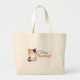 Sac fourre-tout esthétique « Chat mignon, reste po