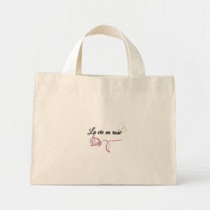 Sac fourre-tout esthétique papillon La Vie en Rose