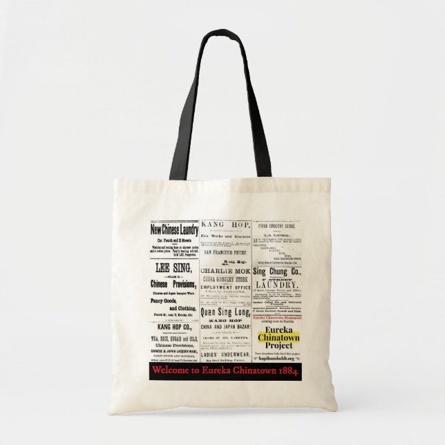 Sac fourre-tout Eureka Chinatown 1884 (Devant)
