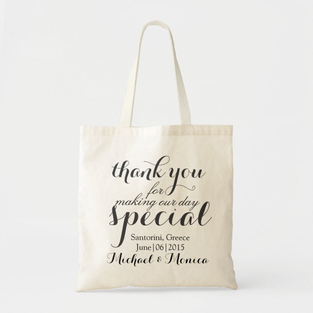 Sac fourre-tout fait sur commande à cadeau d'hôtel (Devant)