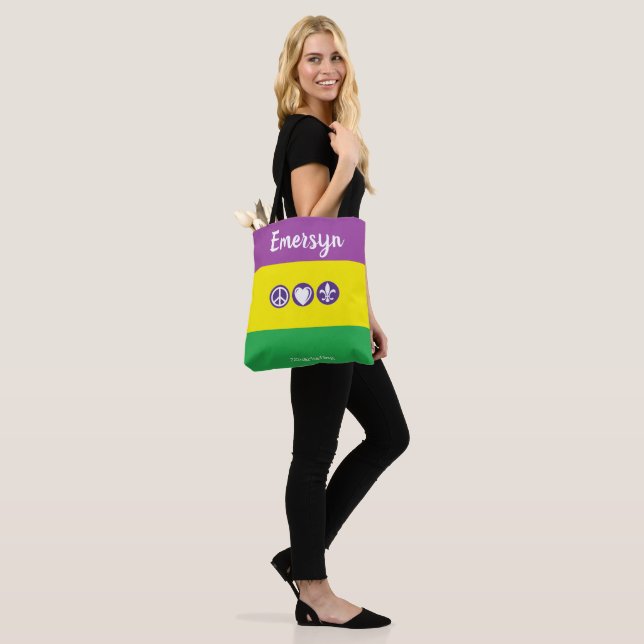 Sac fourre-tout fait sur commande à défilés (Sur le modèle)