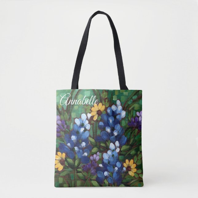 Sac fourre-tout fait sur commande "à Fleur (Devant)