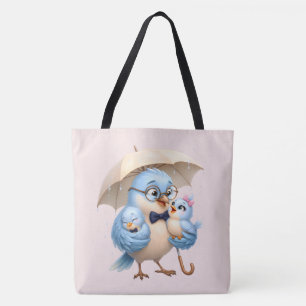 Sac fourre-tout Famille Papa Oiseau Cadeau
