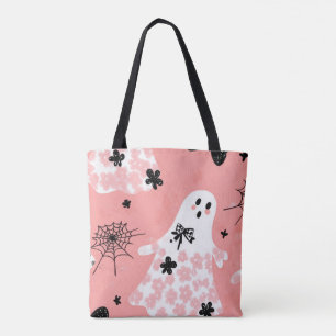 Sac fourre-tout Fantôme éffrayant - Rose Pastel Fl