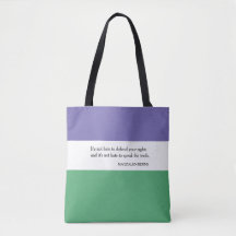 Sac fourre-tout féministe avec Citation de Magdale