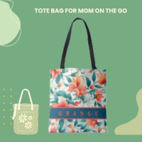 Sac fourre-tout Feuille rouge orange et vert