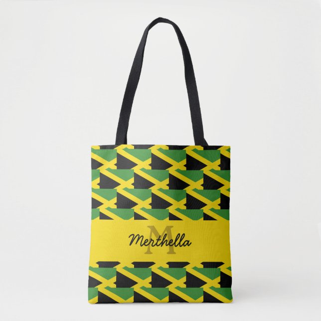 Sac fourre-tout FLAG Personnalisé Monogramme JAMAI (Devant)