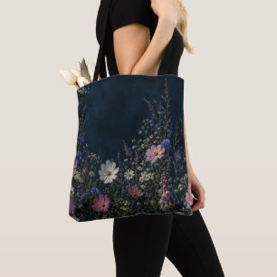 Sac fourre-tout Fleur de jardin sombre aux fleurs