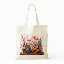 Sac fourre-tout fleur sauvage
