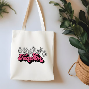 Sac fourre-tout Fleur sauvage enseignant