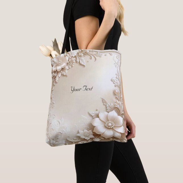 Sac fourre-tout Fleurs d'Ivoire (De près)