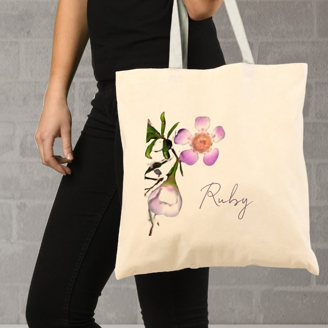 Sac fourre-tout floral à cire customisée (Créateur téléchargé)