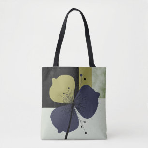 Sac fourre-tout floral abstrait – Rythme de couleu
