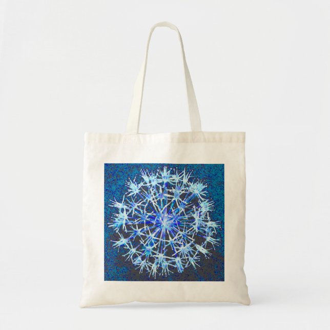 Sac fourre-tout floral bleu (Devant)