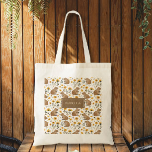 Sac fourre-tout floral Capybara mignon