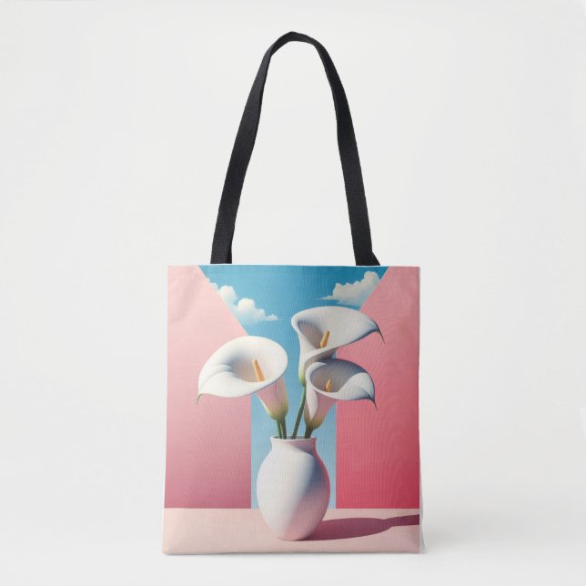 Sac fourre-tout Floral - Design De Pot À Fleur Mig (Devant)