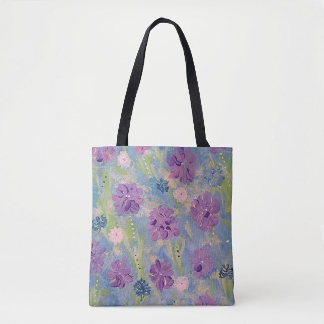 Sac fourre-tout floral du bouquet de printemps (Devant)