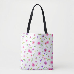 Sac fourre-tout Floral élégant - Peinture à la mai