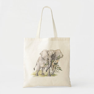Sac fourre-tout floral éléphant