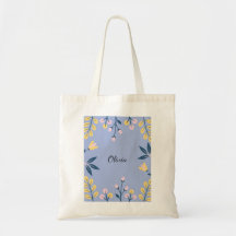Sac fourre-tout floral - Personnalisé
