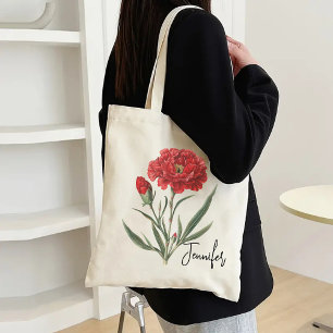 Sac fourre-tout floral personnalisé pour l’anniver