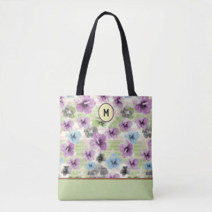 Sac fourre-tout Floral Retro Stylisé