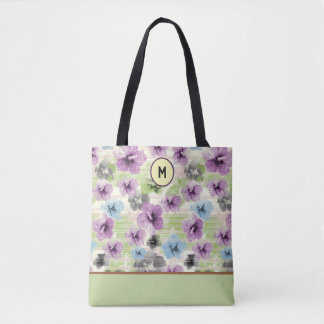 Sac fourre-tout Floral Retro Stylisé