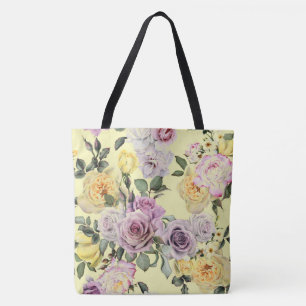 Sac fourre-tout Floral rose