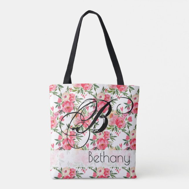 Sac fourre-tout floral Rose Peony (Dos)