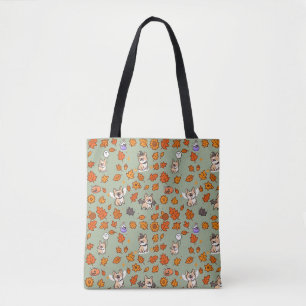 Sac fourre-tout French Bulldog Halloween Floral Ka