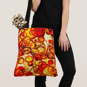sac fourre-tout "Fun Abstrait Orange & Gold Fall C