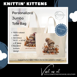 Sac fourre-tout géant personnalisé pour chatons à 