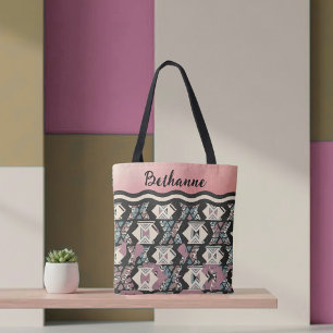 Sac fourre-tout géométrique boho