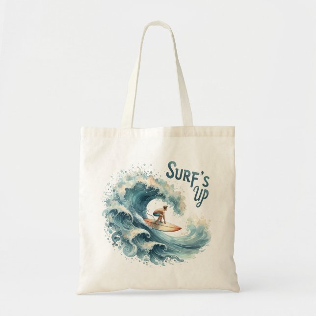 sac fourre-tout graphique de surf "Surf Up" (Devant)