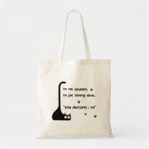 Sac fourre-tout Grumpy Kitten comme je suis génial