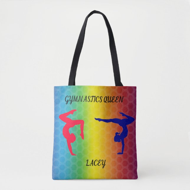 sac fourre-tout "GYMNASTICS QUEEN", NOM PERSONNALI (Devant)