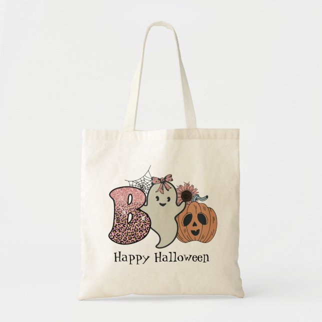 Sac fourre-tout Halloween boo (Devant)