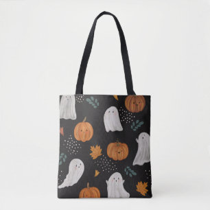 Sac fourre-tout Halloween – Fantômes, citrouilles