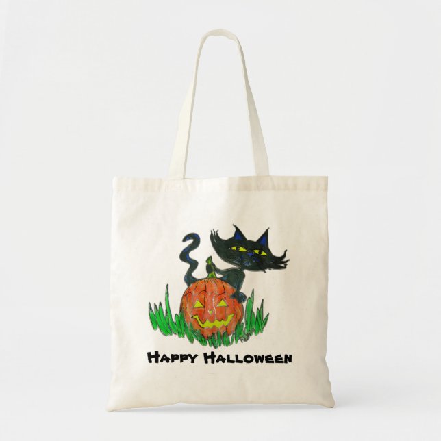 Sac fourre-tout - Halloween Kitty (Devant)