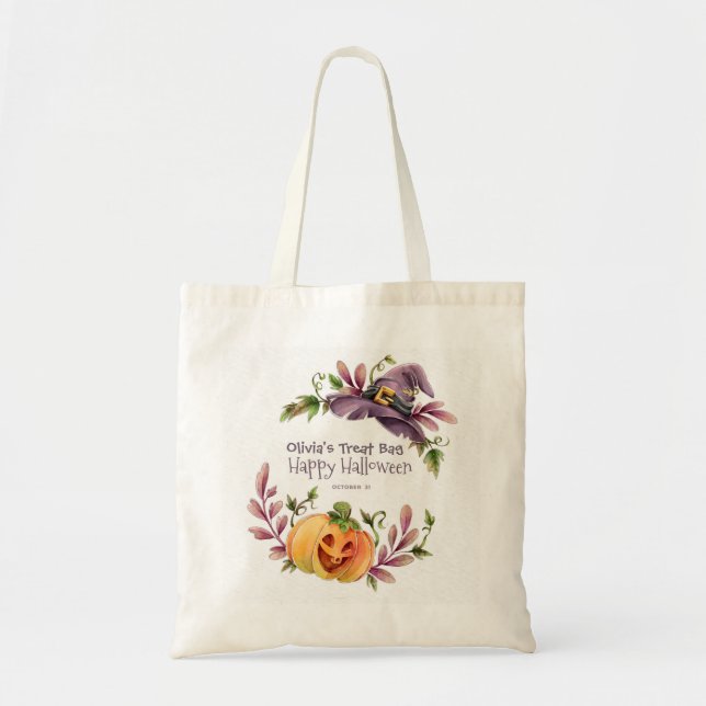 Sac fourre-tout Halloween personnalisé (Devant)