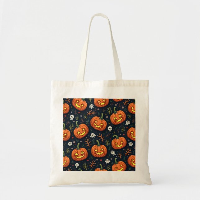 Sac fourre-tout Halloween personnalisé (Devant)