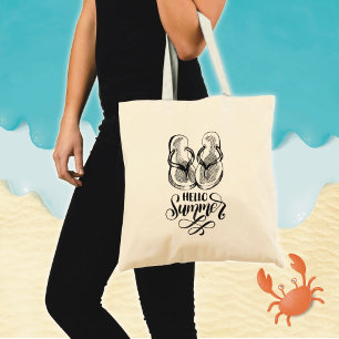 Sac fourre-tout Hello Summer Flip Flops