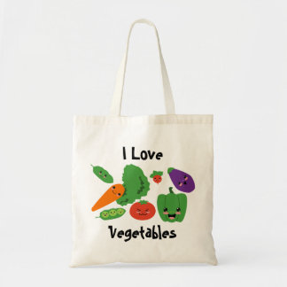 Sac fourre-tout heureux à légumes