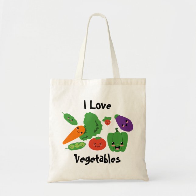 Sac fourre-tout heureux à légumes (Devant)