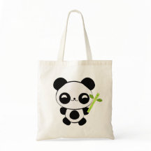 Sac fourre-tout heureux à panda de bébé
