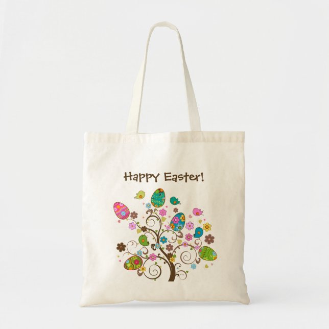 Sac fourre-tout heureux à Pâques (Devant)