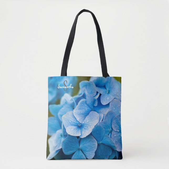 Sac fourre-tout Hydrangea Bleue (Devant)