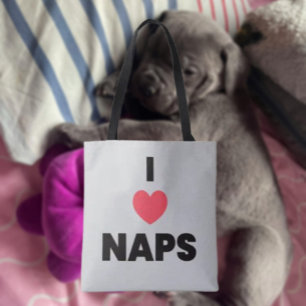 Sac fourre-tout « I Love Naps » – Humour confortab